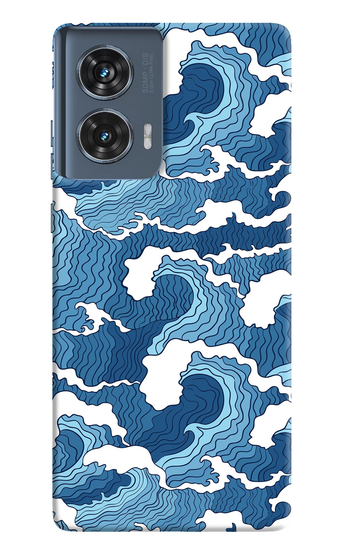 Blue Waves Moto Edge 50 Fusion Back Cover