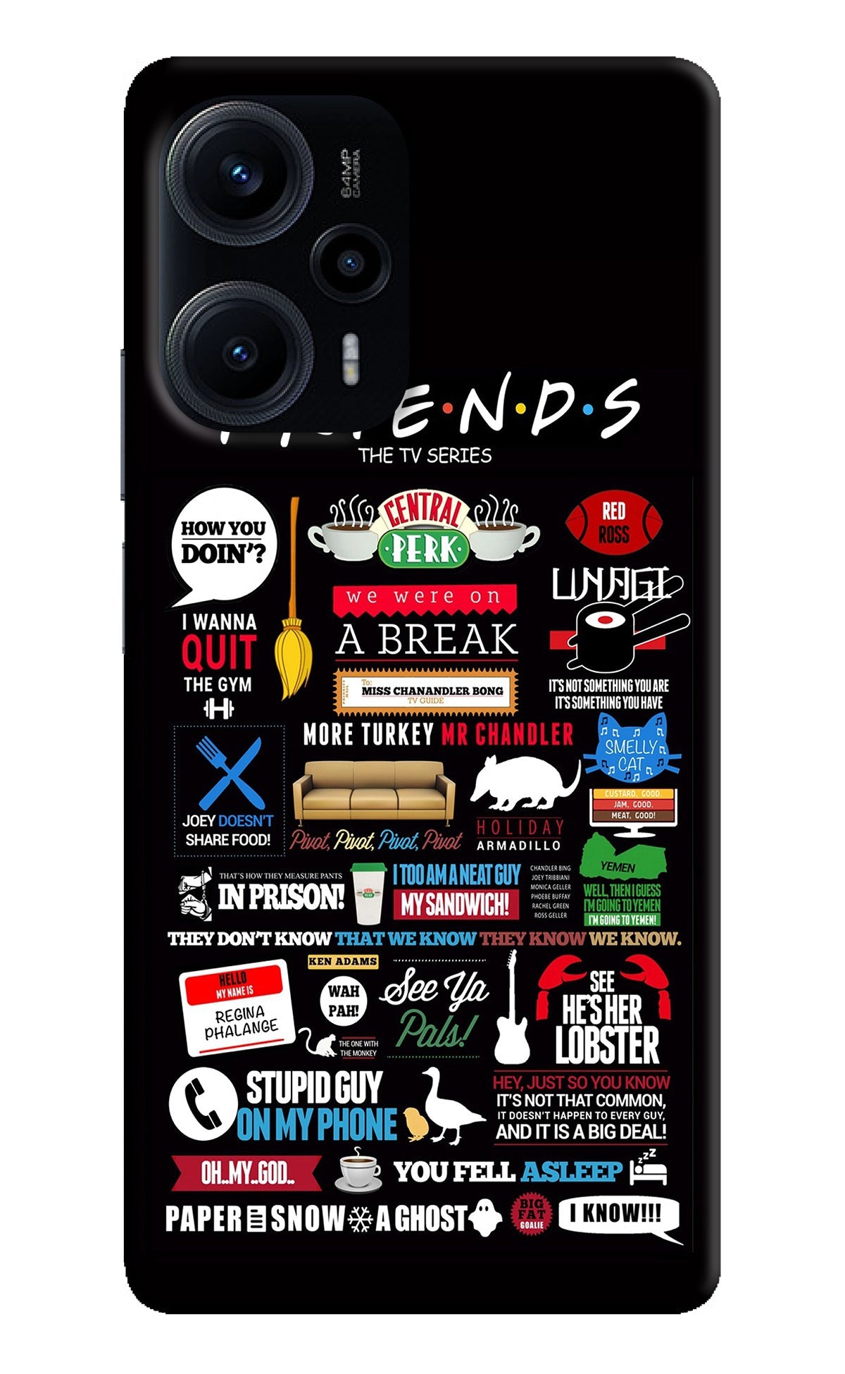 FRIENDS Poco F5 5G Back Cover