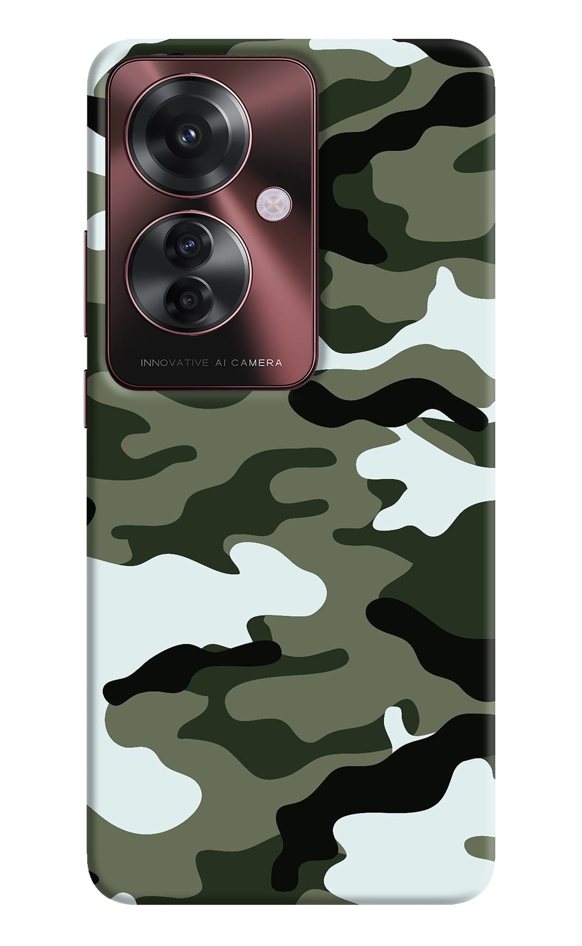 Camouflage Oppo F25 Pro 5G Back Cover