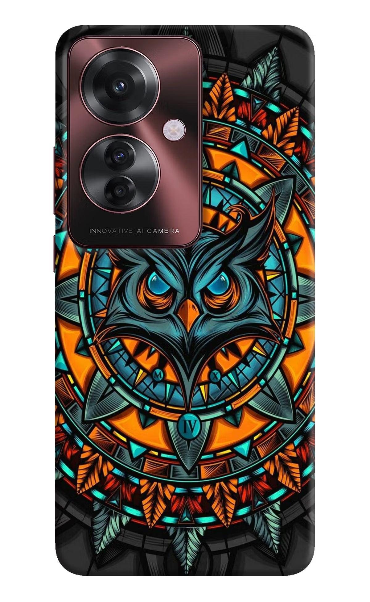 Angry Owl Art Case for Oppo F25 Pro 5G by Casekaro