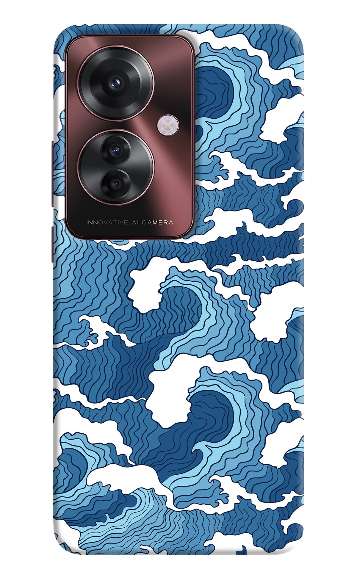 Blue Waves Oppo F25 Pro 5G Back Cover