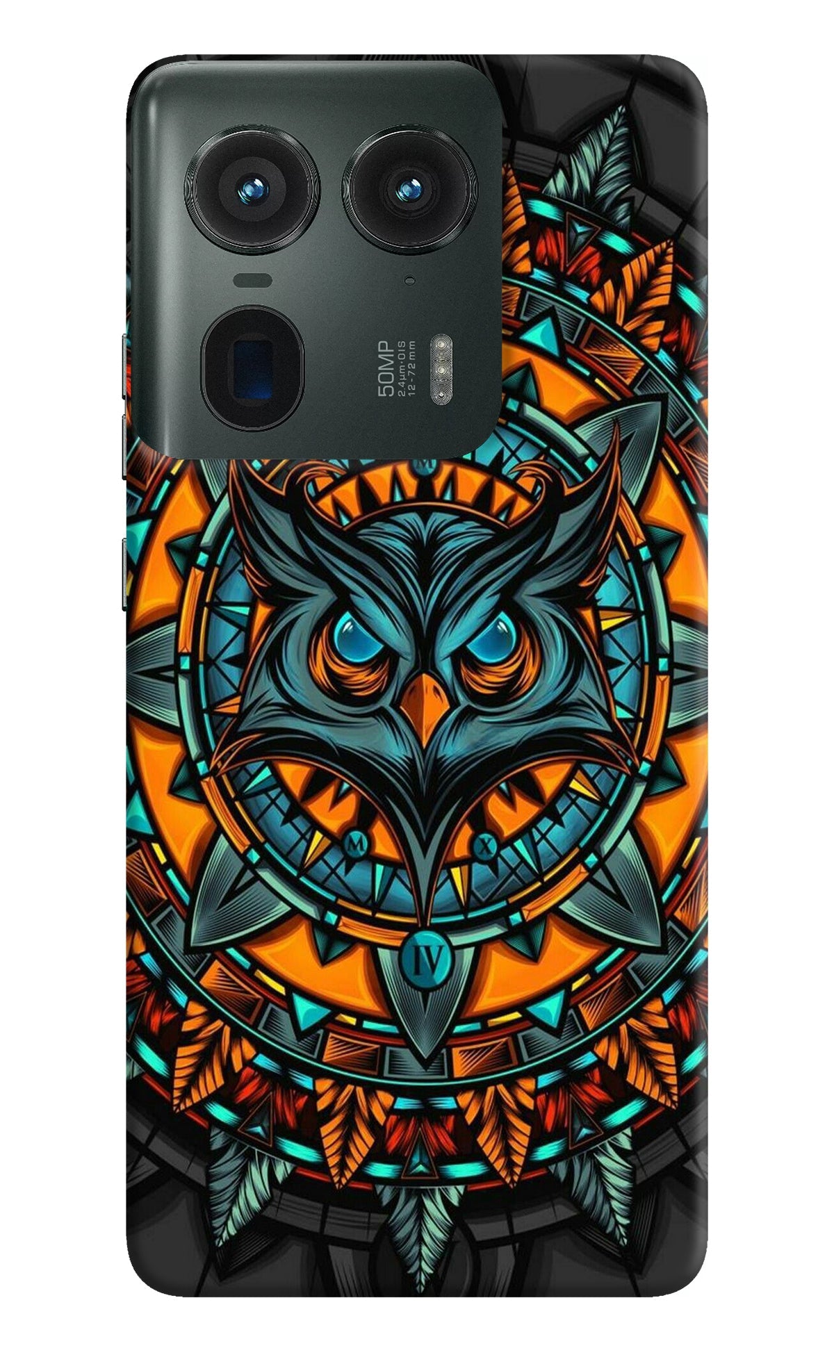 Angry Owl Art Moto Edge 50 Ultra 5G Back Cover