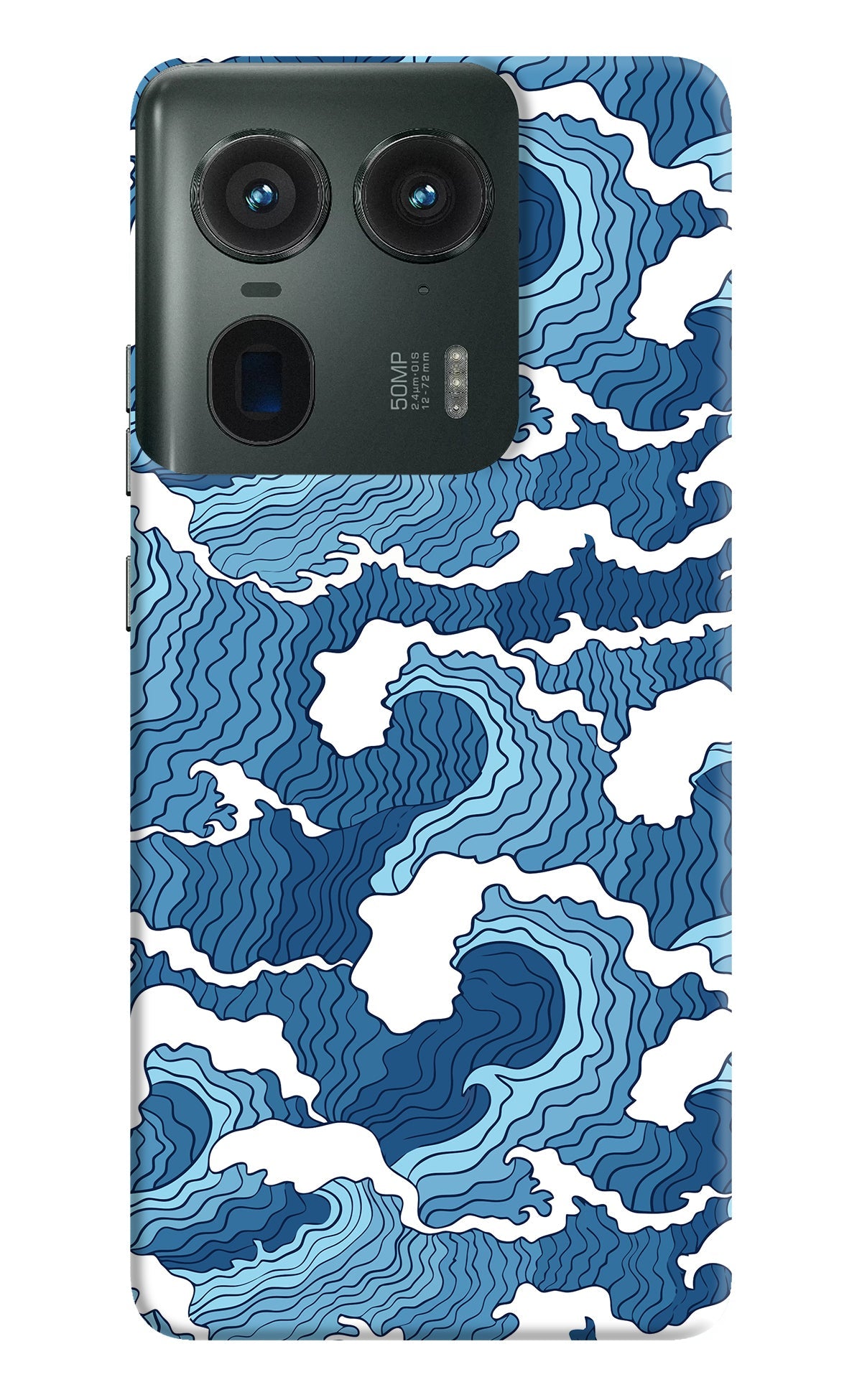 Blue Waves Moto Edge 50 Ultra 5G Back Cover