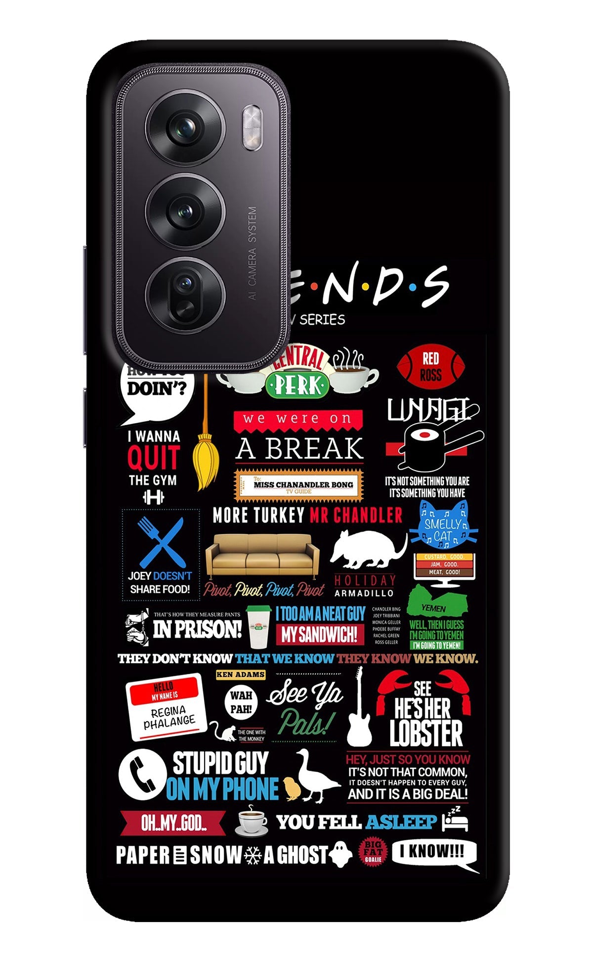 FRIENDS Oppo Reno12 Pro 5G Back Cover