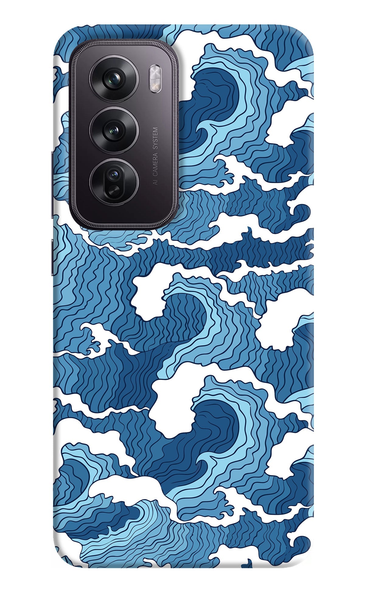 Blue Waves Oppo Reno12 Pro 5G Back Cover