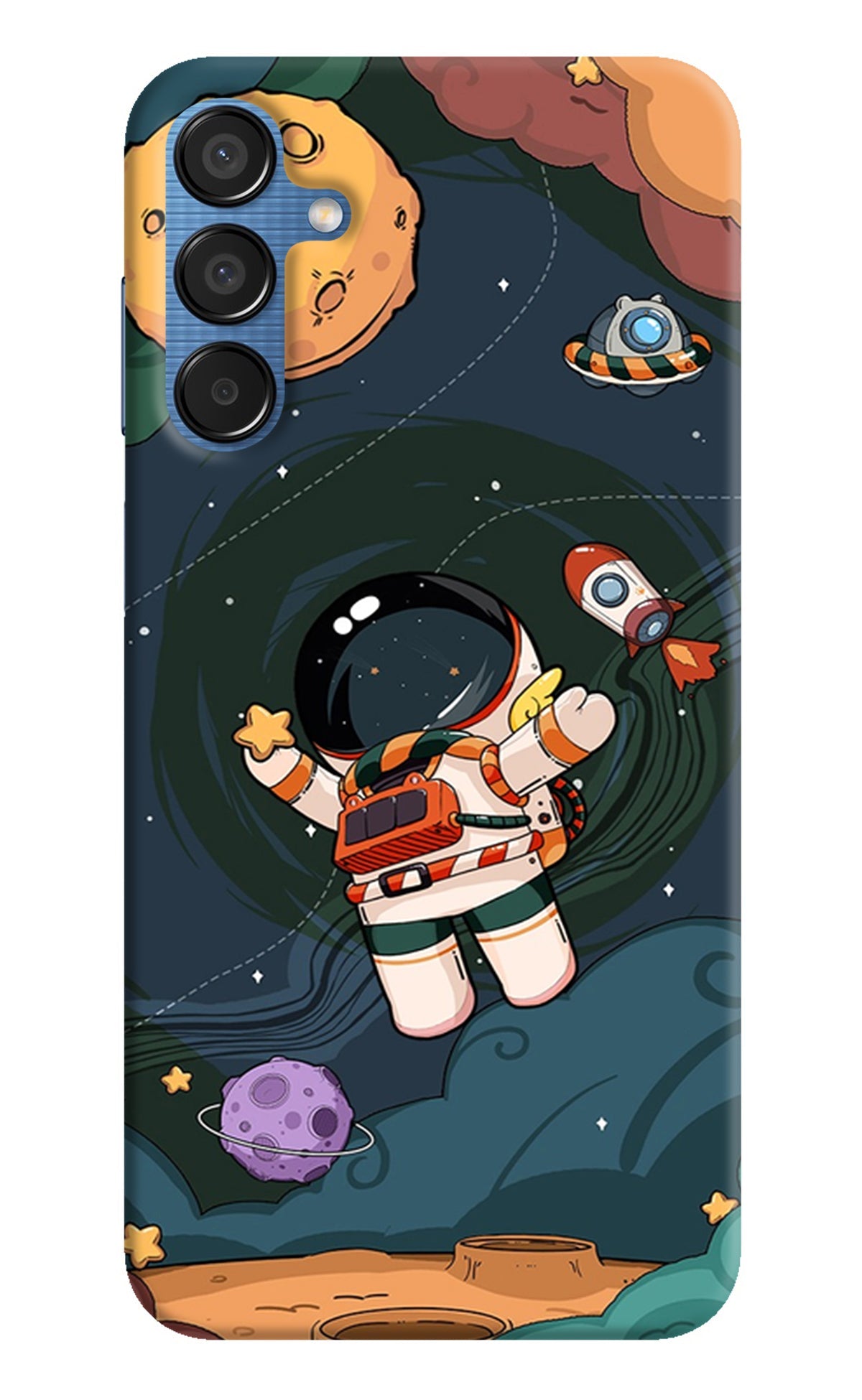 Cartoon Astronaut Samsung M15 5G Back Cover