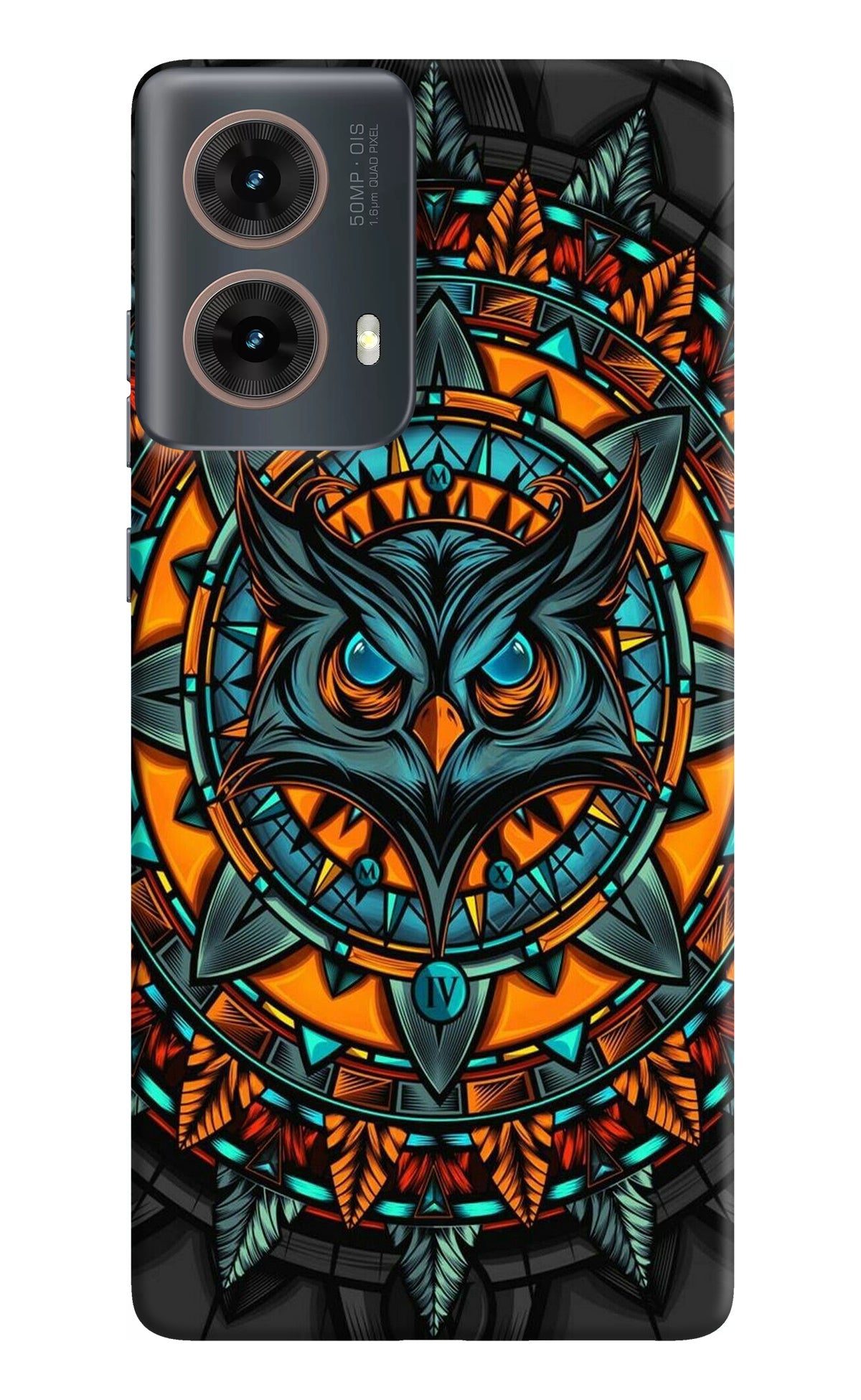 Angry Owl Art Motorola G85 Back Cover