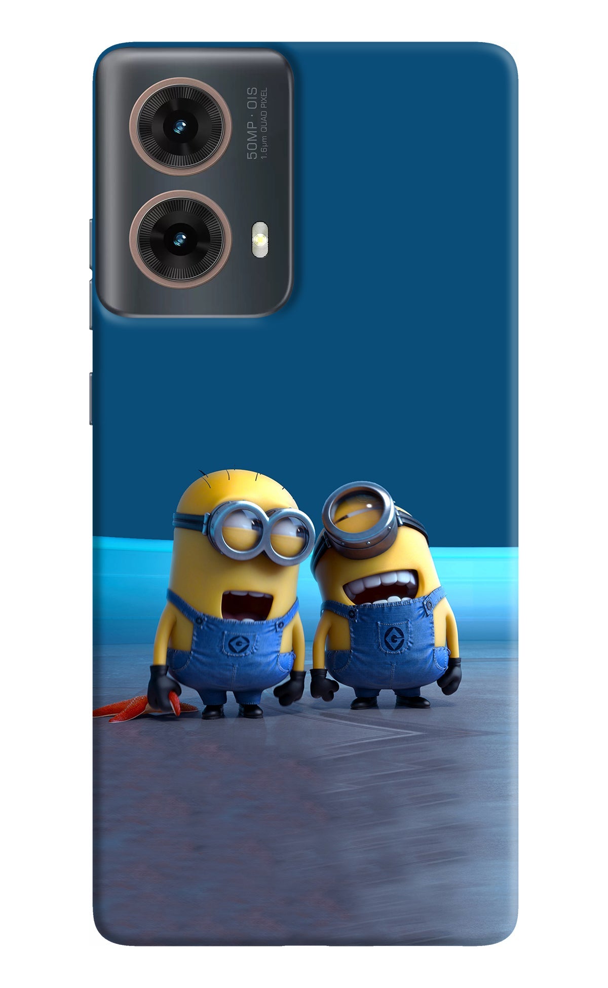 Minion Laughing Motorola G85 Back Cover