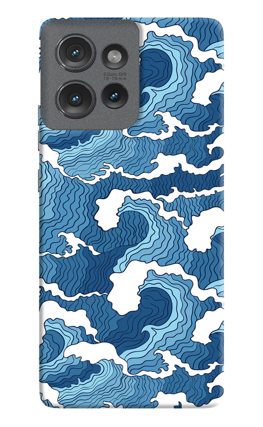 Blue Waves Case for Moto Edge 50 by Casekaro