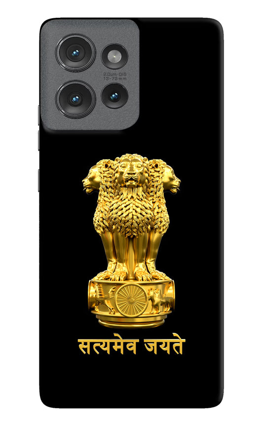 Satyamev Jayate Golden Case for Moto Edge 50 by Casekaro