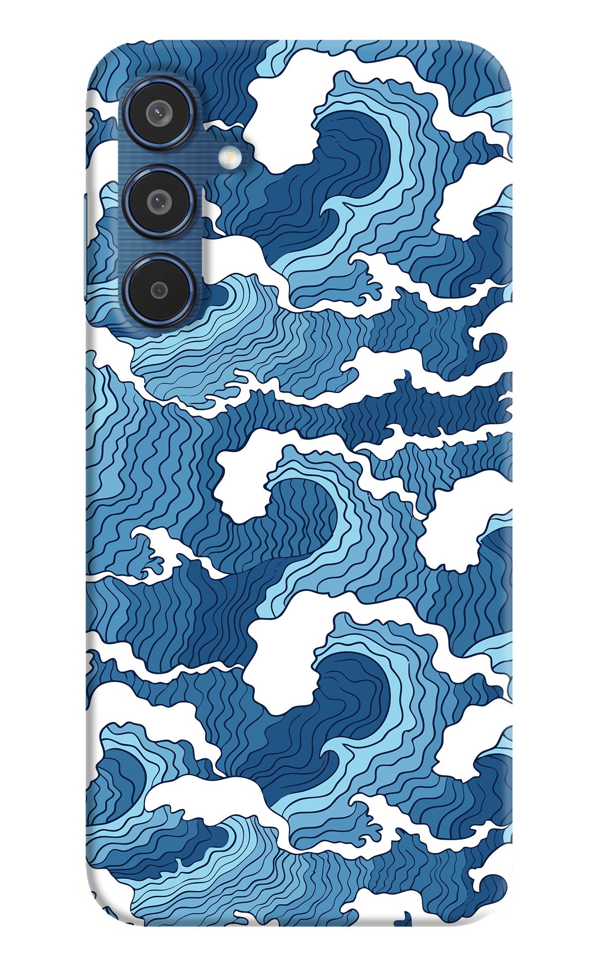 Blue Waves Samsung M35 5G Back Cover