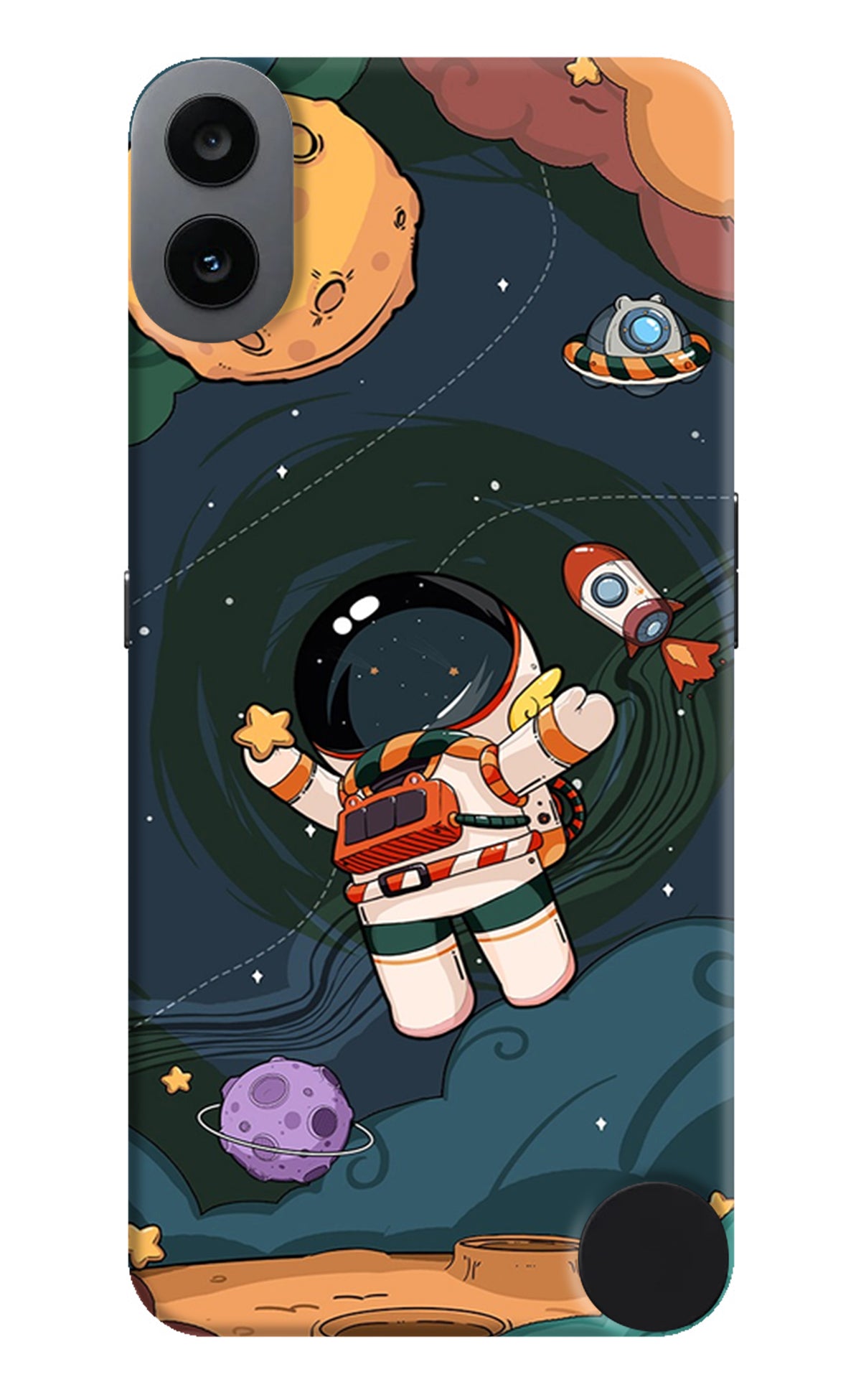 Cartoon Astronaut Case for CMF by Nothing Phone 1