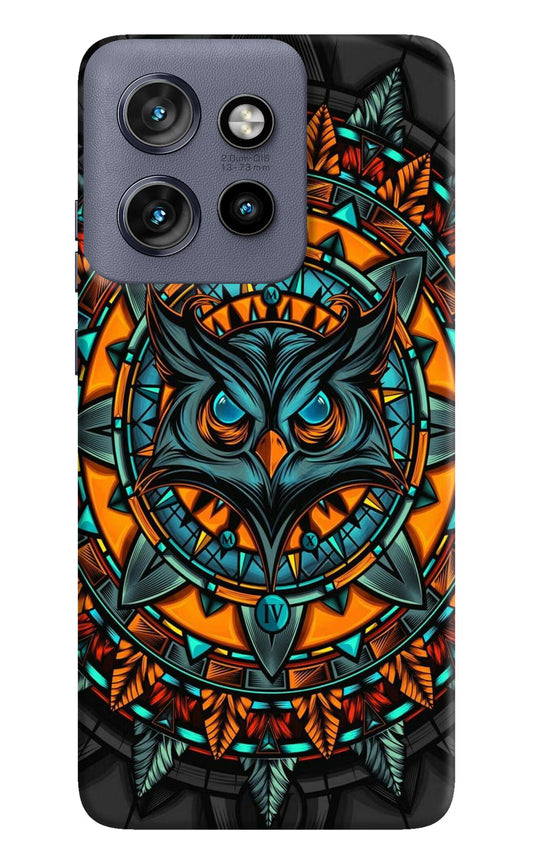 Angry Owl Art Case for Moto Edge 50 Neo by Casekaro
