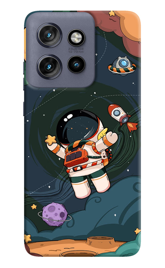 Cartoon Astronaut Case for Moto Edge 50 Neo