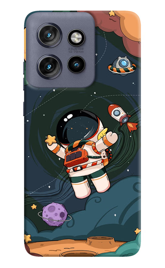 Cartoon Astronaut Case for Moto Edge 50 Neo by Casekaro