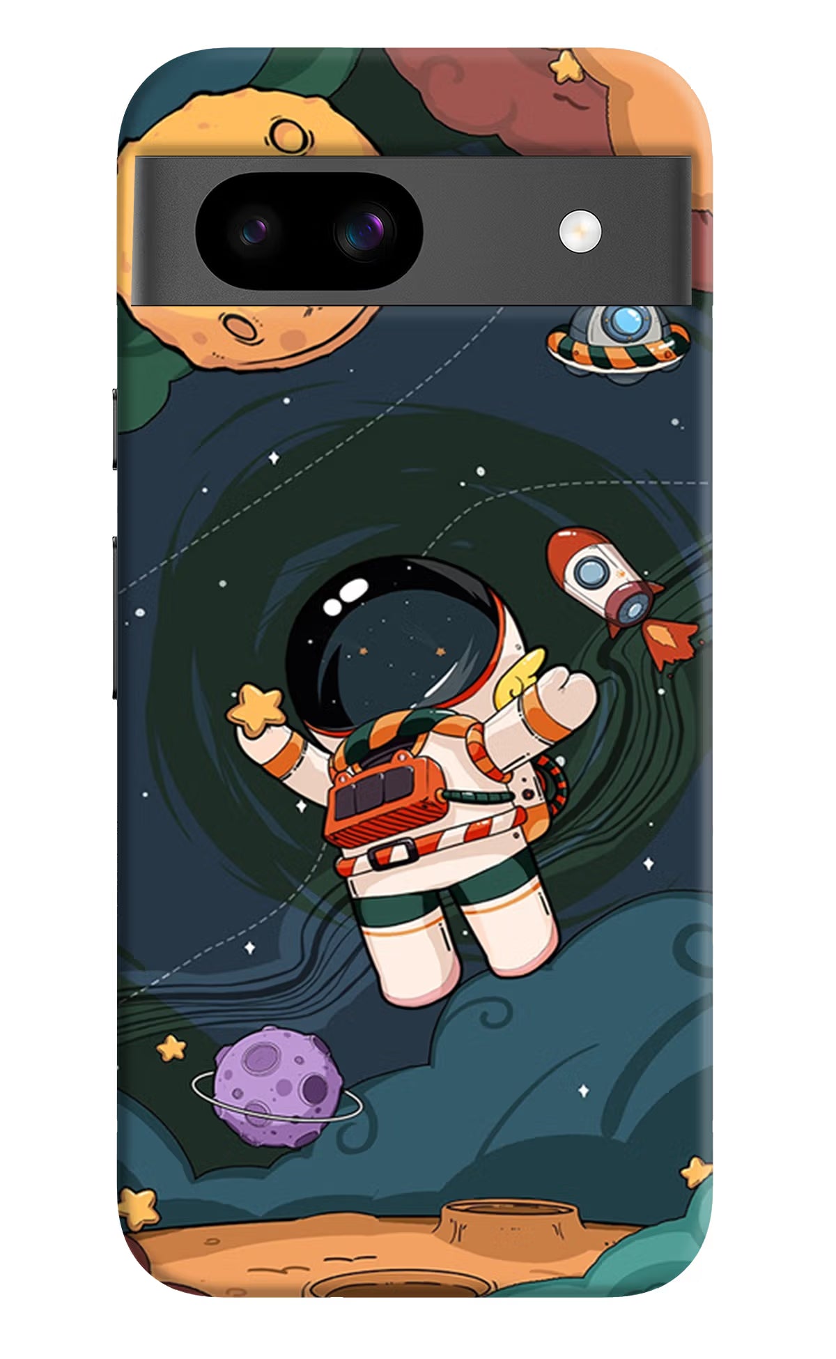 Cartoon Astronaut Case for Google Pixel 8A by Casekaro