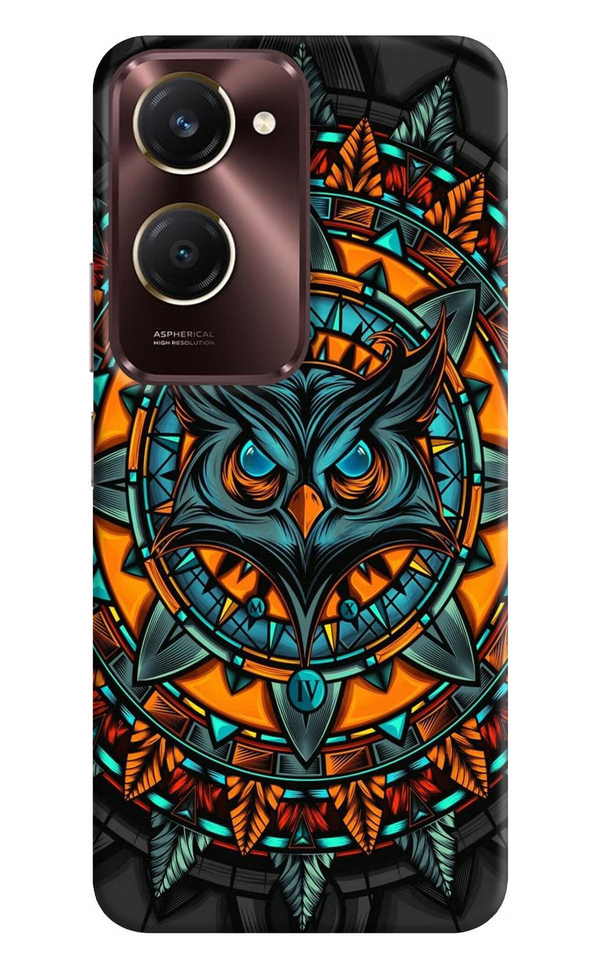 Angry Owl Art Case for iQOO Z9 Lite 5G