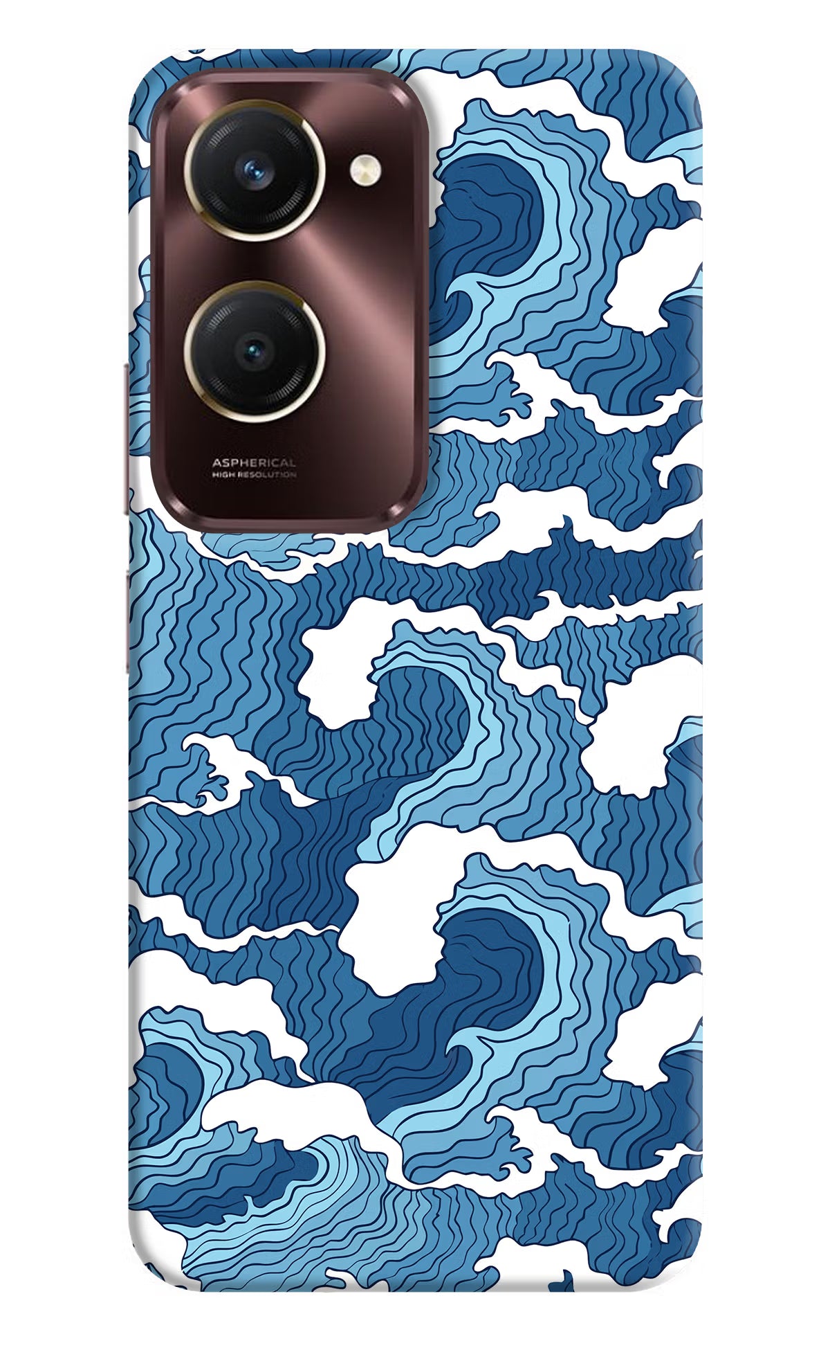 Blue Waves Case for iQOO Z9 Lite 5G