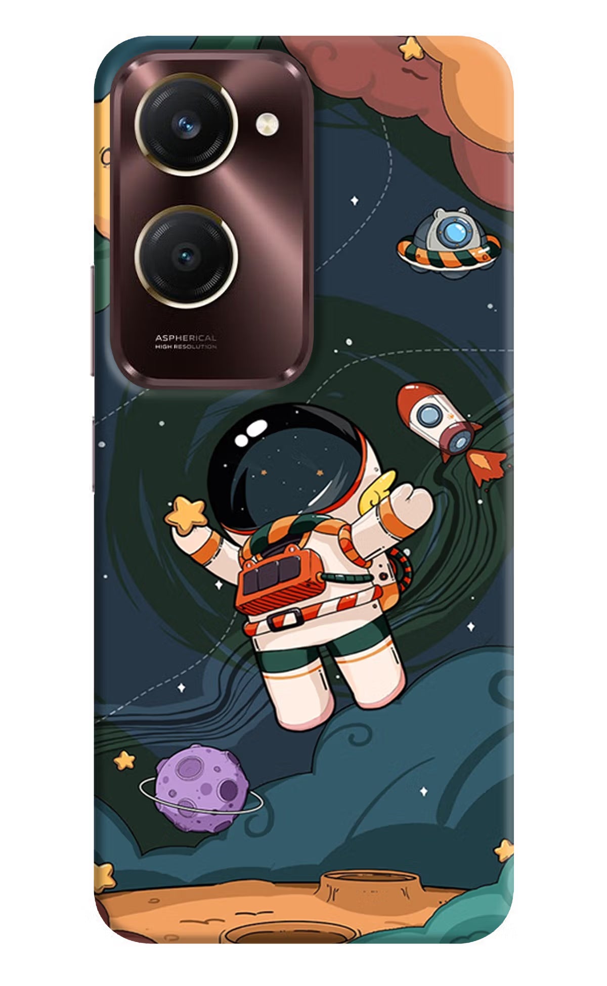 Cartoon Astronaut Case for iQOO Z9 Lite 5G