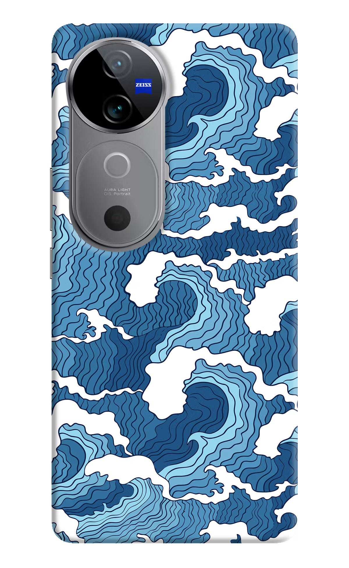 Blue Waves Case for Vivo V40 5G by Casekaro