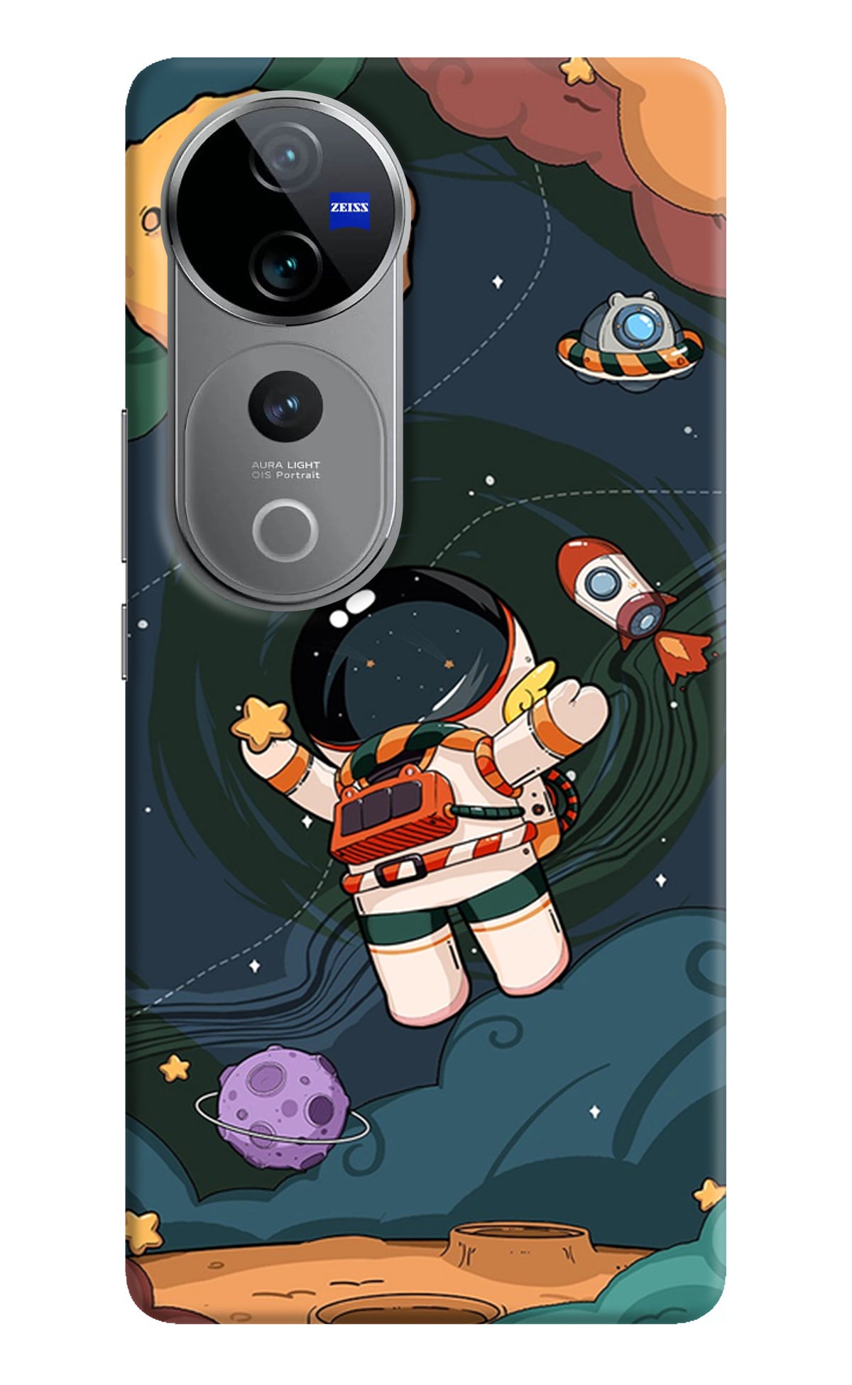 Cartoon Astronaut Case for Vivo V40 Pro 5G