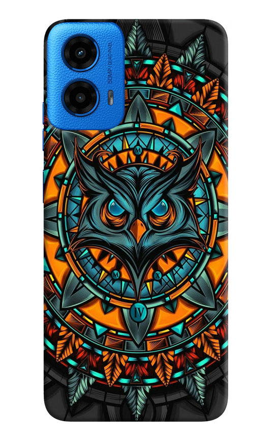 Angry Owl Art Case for Moto G45 by Casekaro