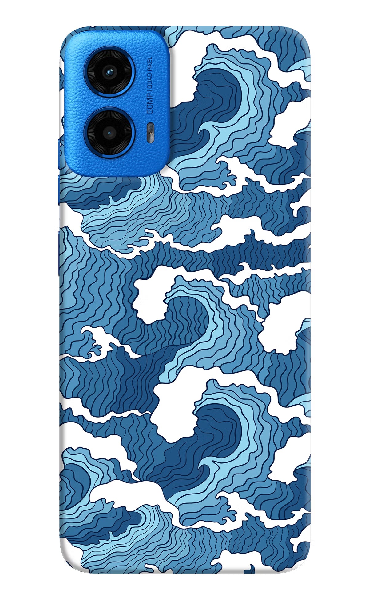 Blue Waves Case for Moto G45 by Casekaro