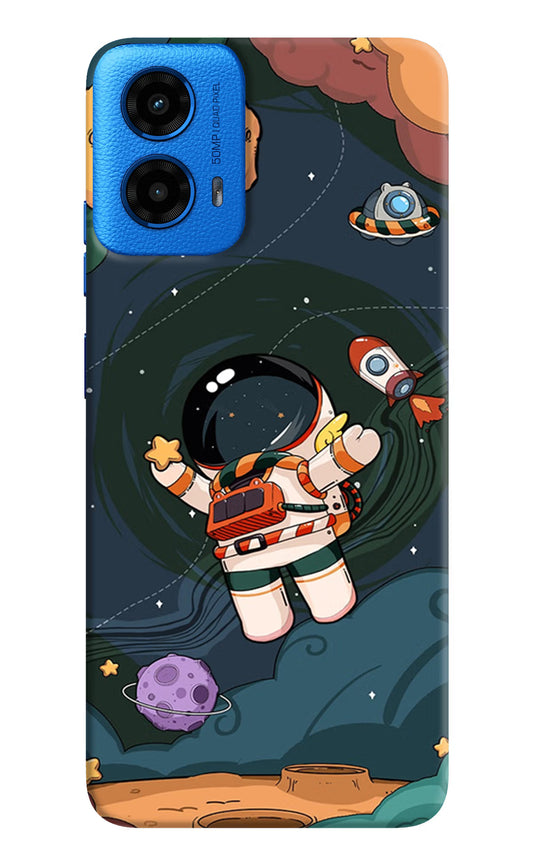 Cartoon Astronaut Case for Moto G45 by Casekaro