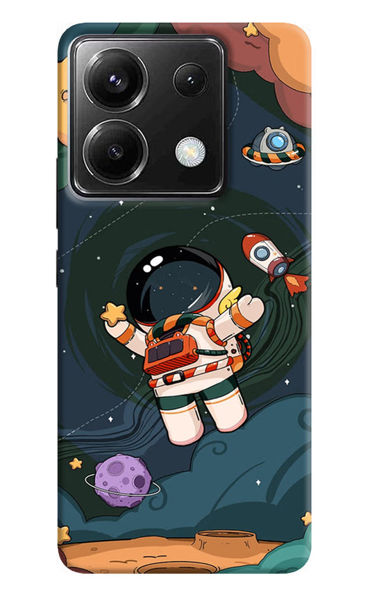 Cartoon Astronaut Case for Poco X6