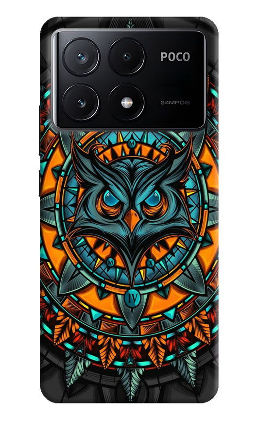 Angry Owl Art Case for Poco X6 Pro by Casekaro