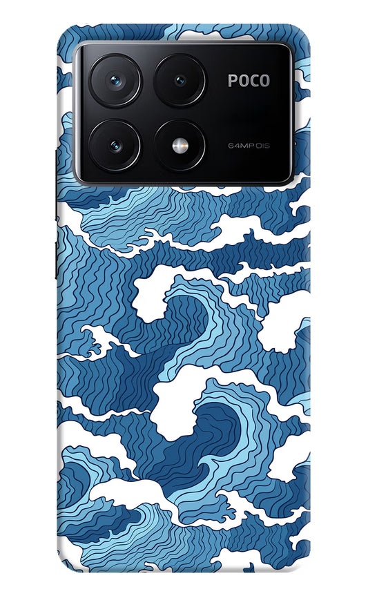 Blue Waves Case for Poco X6 Pro by Casekaro