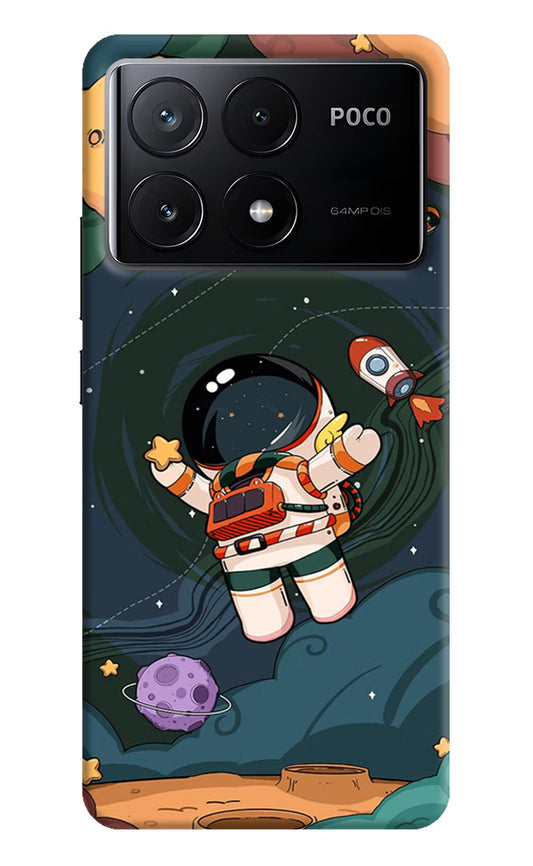 Cartoon Astronaut Case for Poco X6 Pro by Casekaro