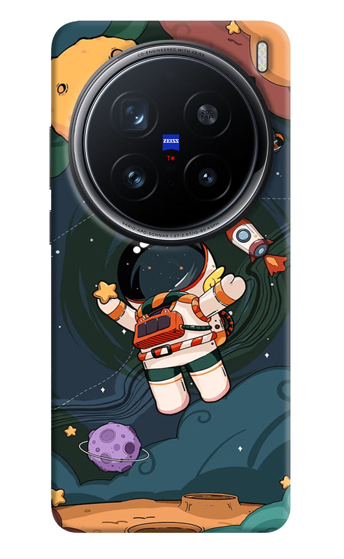 Cartoon Astronaut Case for Vivo X200 Pro 5G by Casekaro