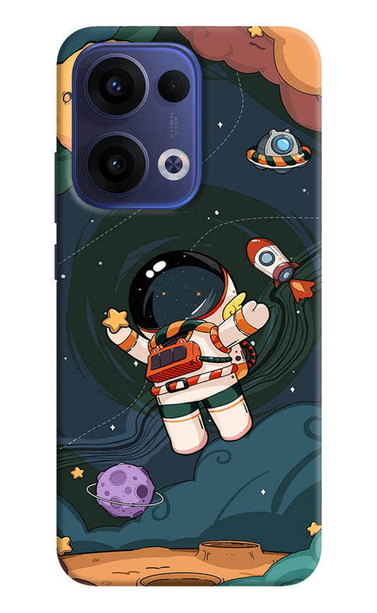 Cartoon Astronaut Case for Oppo Reno13 5G