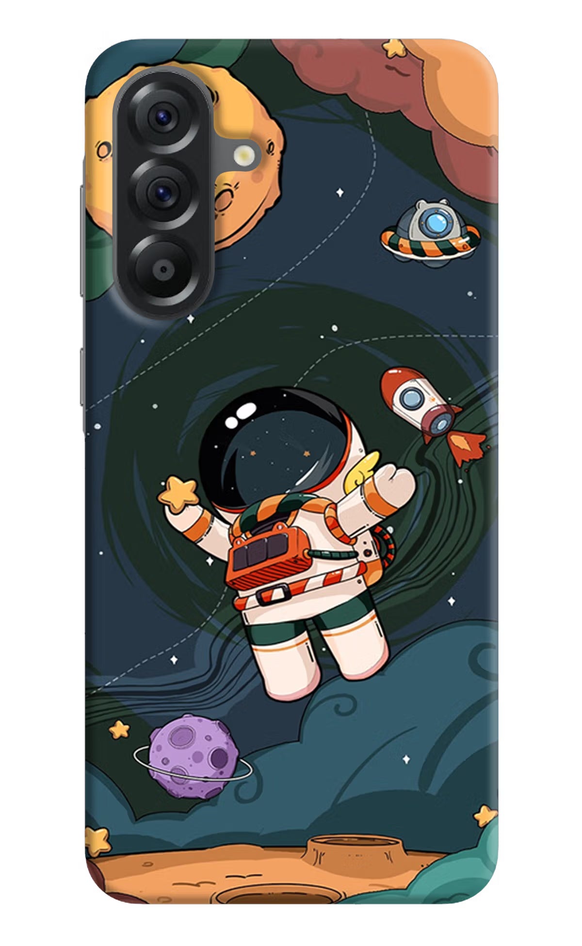 Cartoon Astronaut Case for Samsung A56 5G by Casekaro