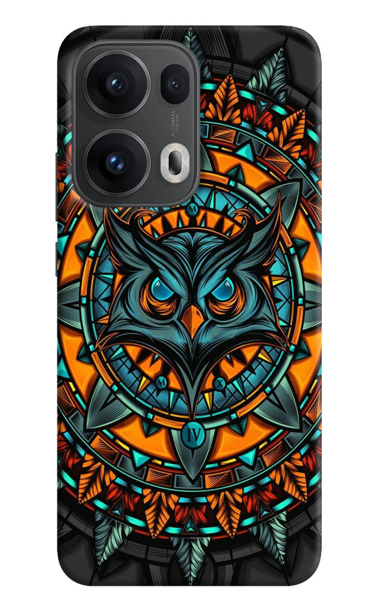 Angry Owl Art Case for Oppo Reno13 Pro 5G