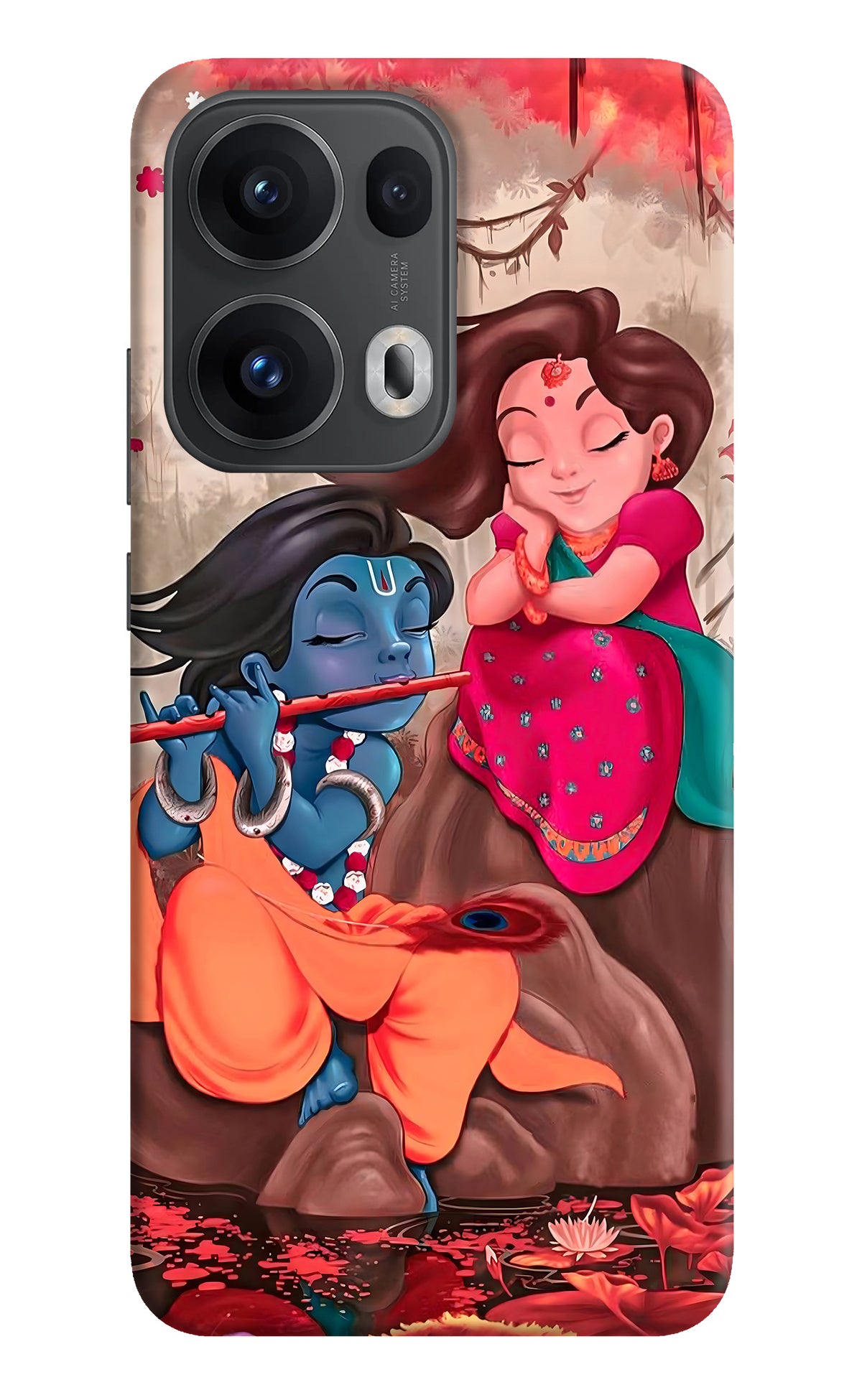Radhe Krishna Case for Oppo Reno13 Pro 5G