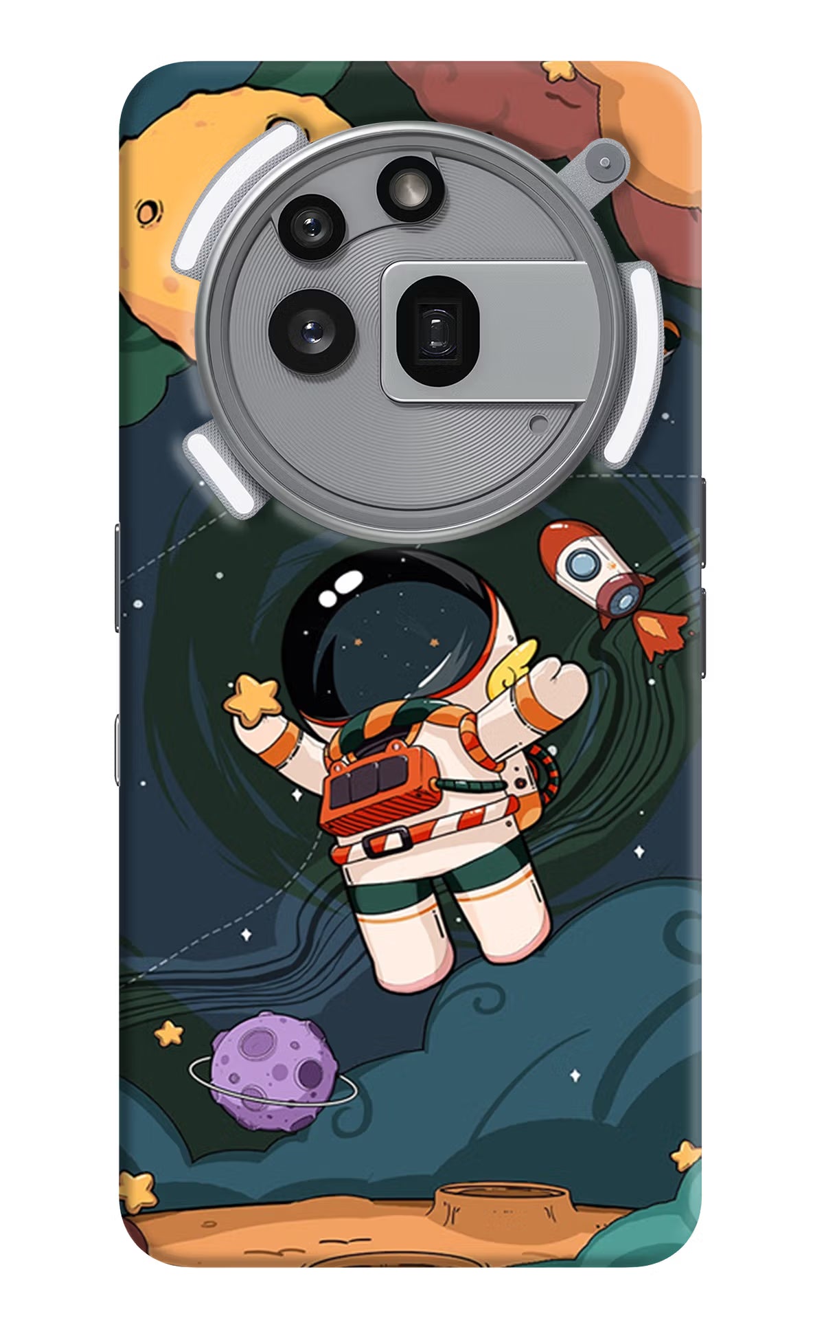 Cartoon Astronaut Case for Nothing Phone 3a Pro