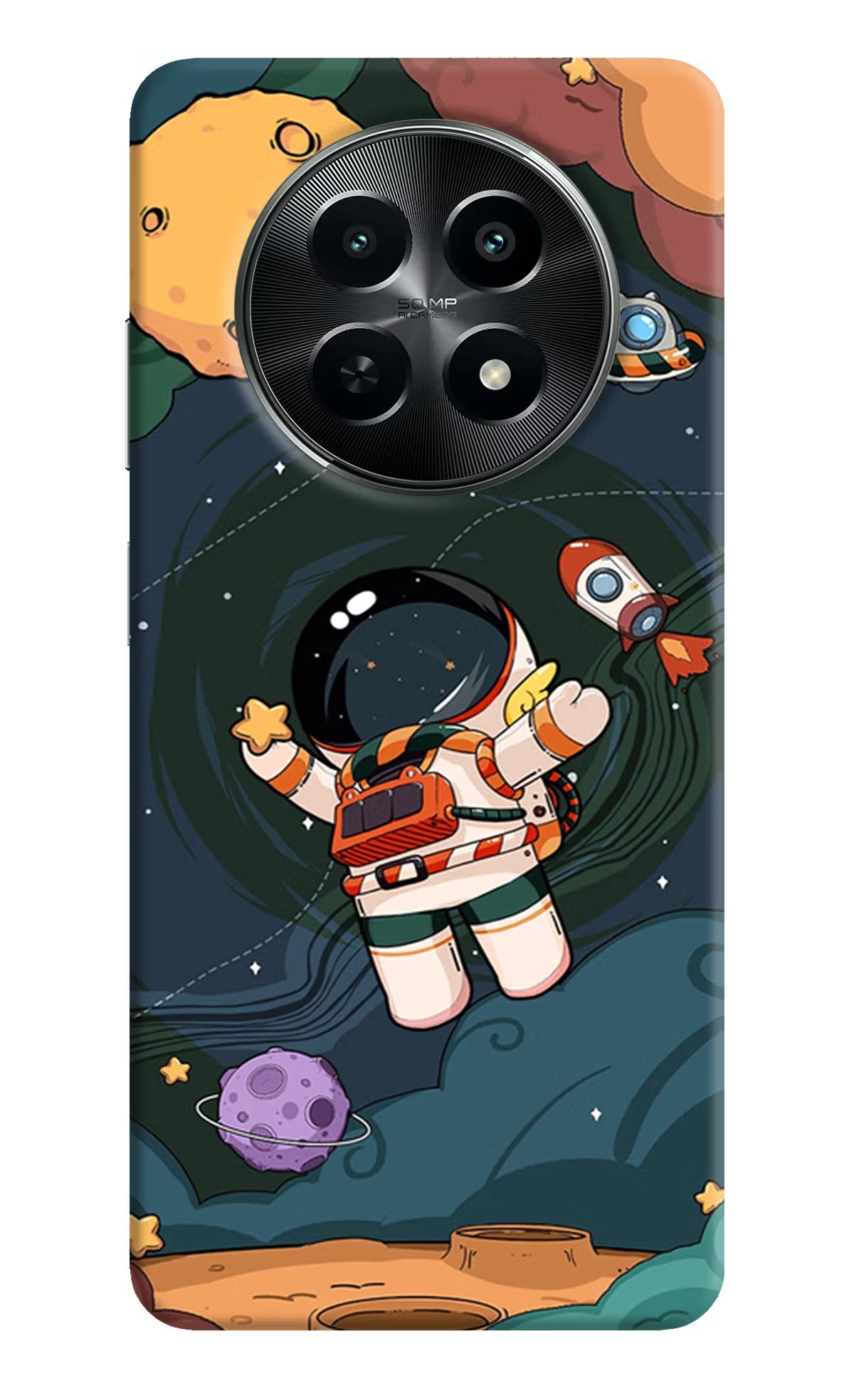 Cartoon Astronaut Case for Realme C65 5G by Casekaro