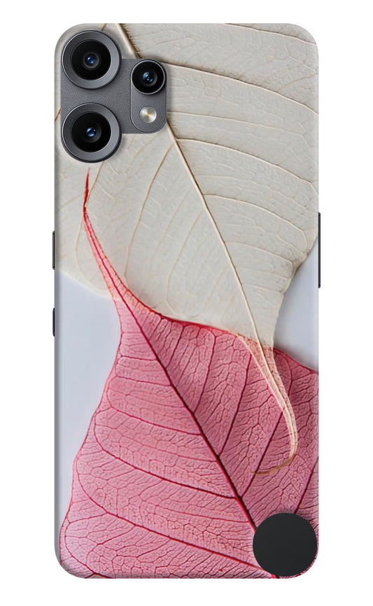 White Pink Leaf Case for CMF by Nothing Phone 2 Pro