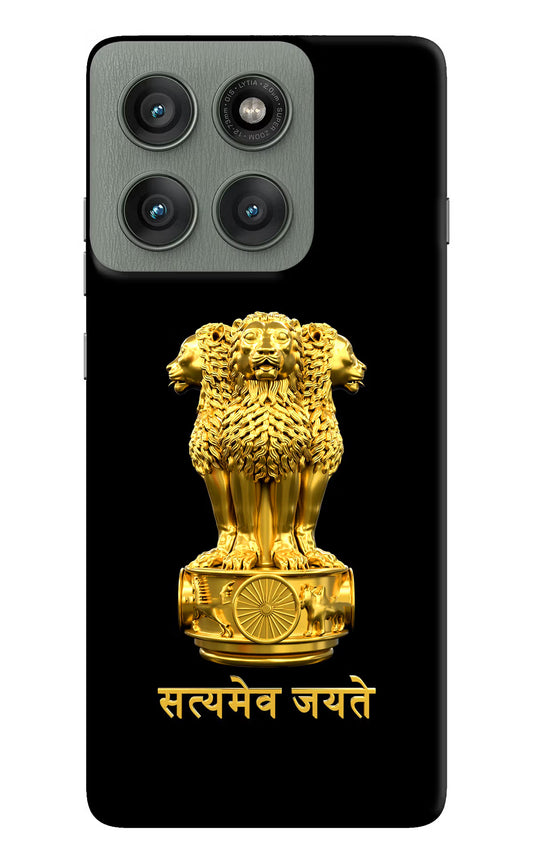 Satyamev Jayate Golden Case for Moto Edge 60 Pro by Casekaro