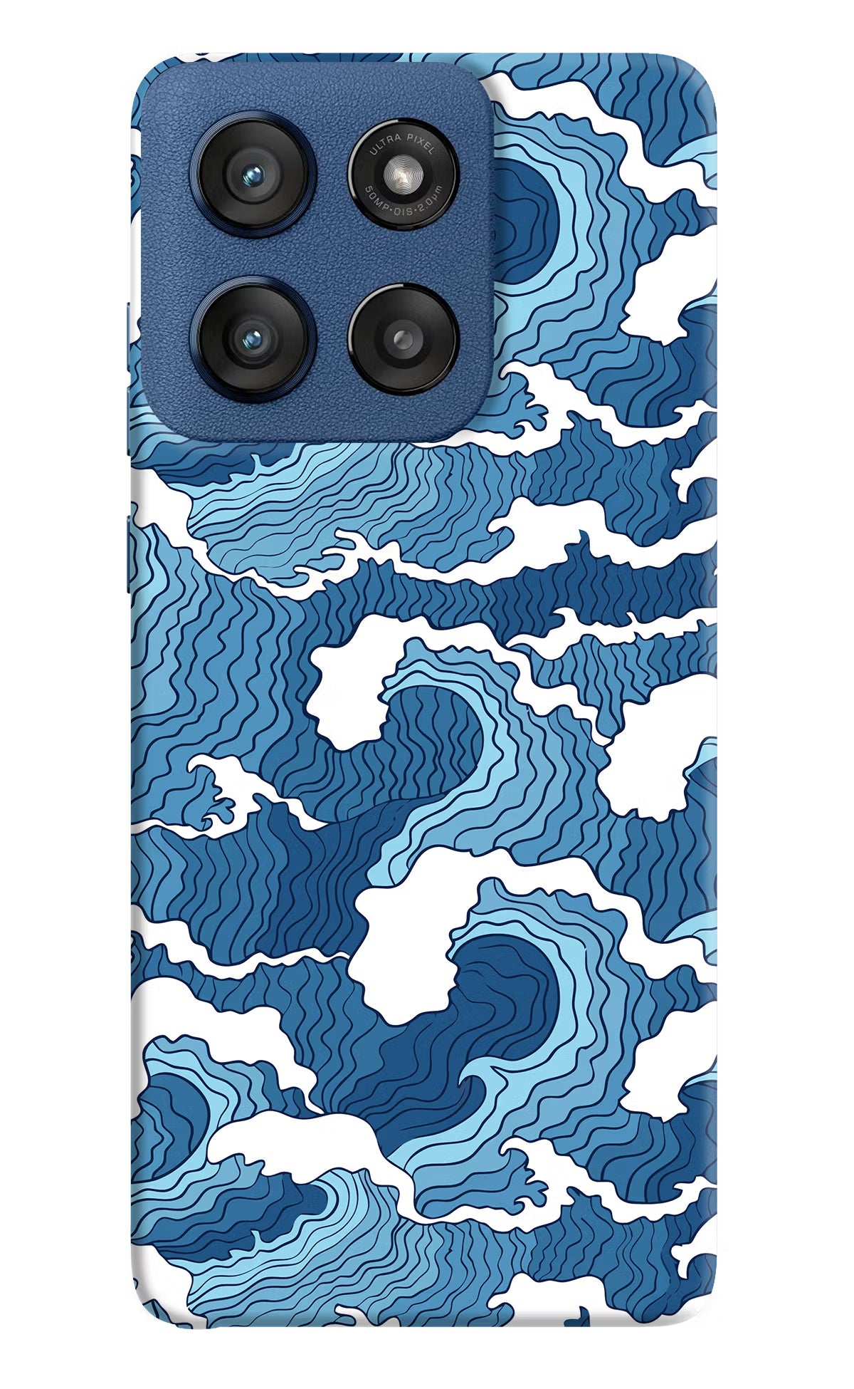 Blue Waves Case for Moto Edge 60 Stylus by Casekaro