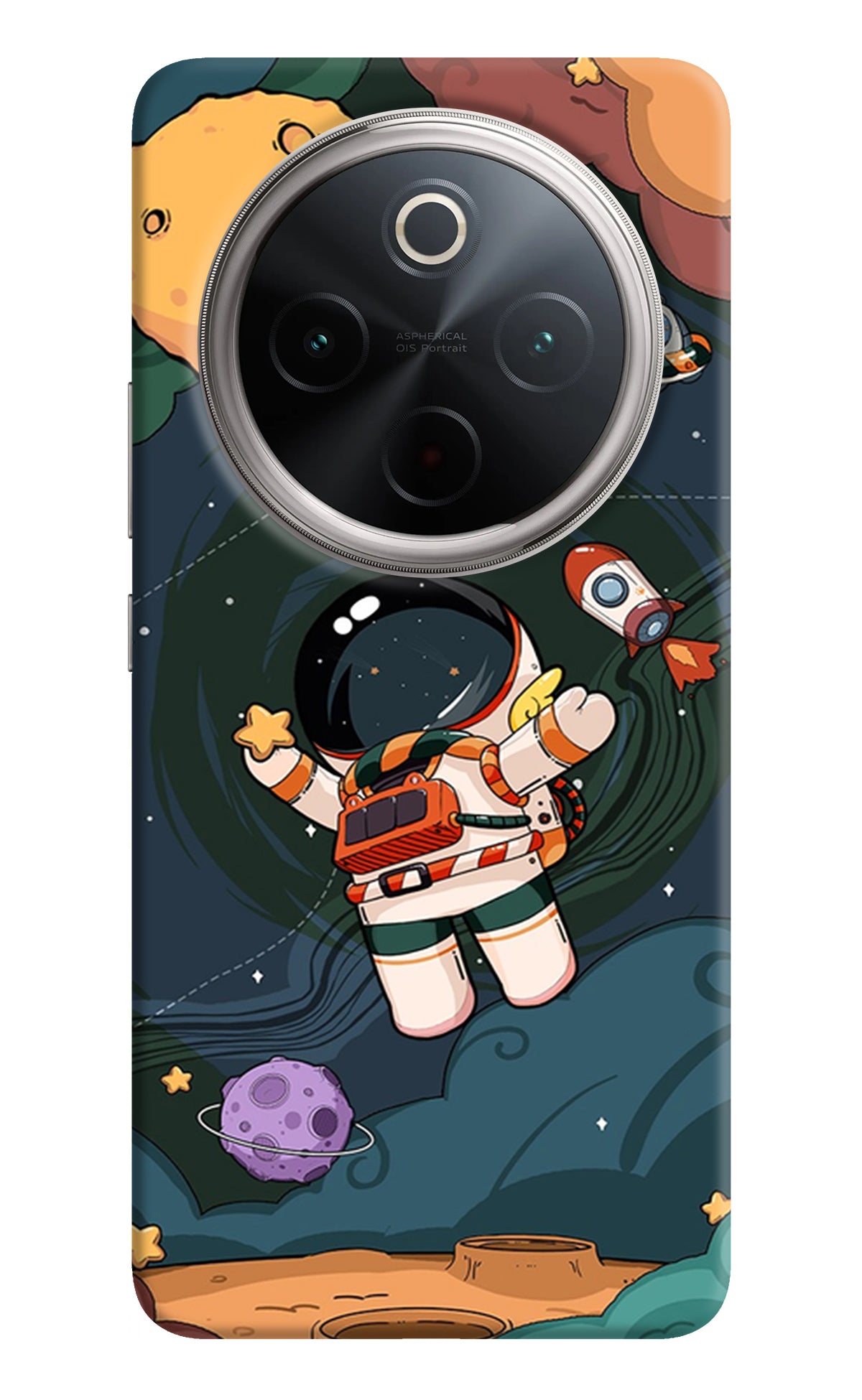 Cartoon Astronaut Case for Vivo T4 5G