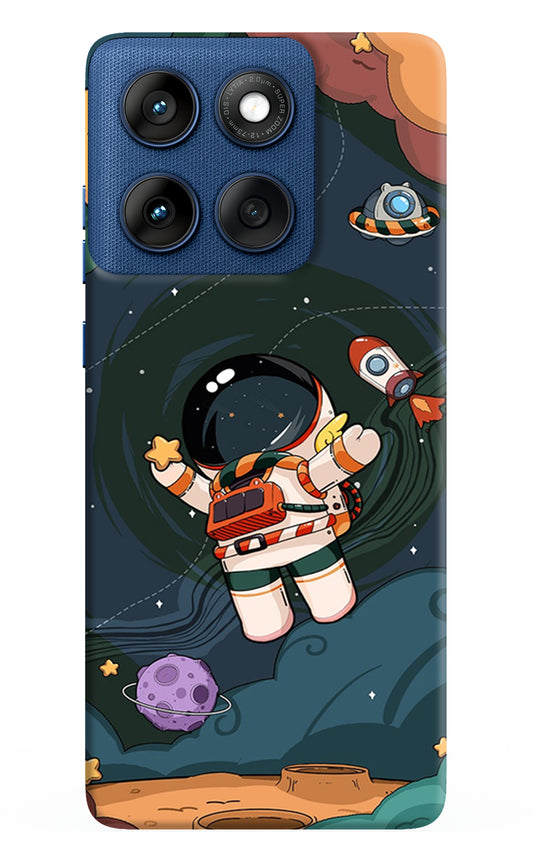 Cartoon Astronaut Case for Moto Edge 60