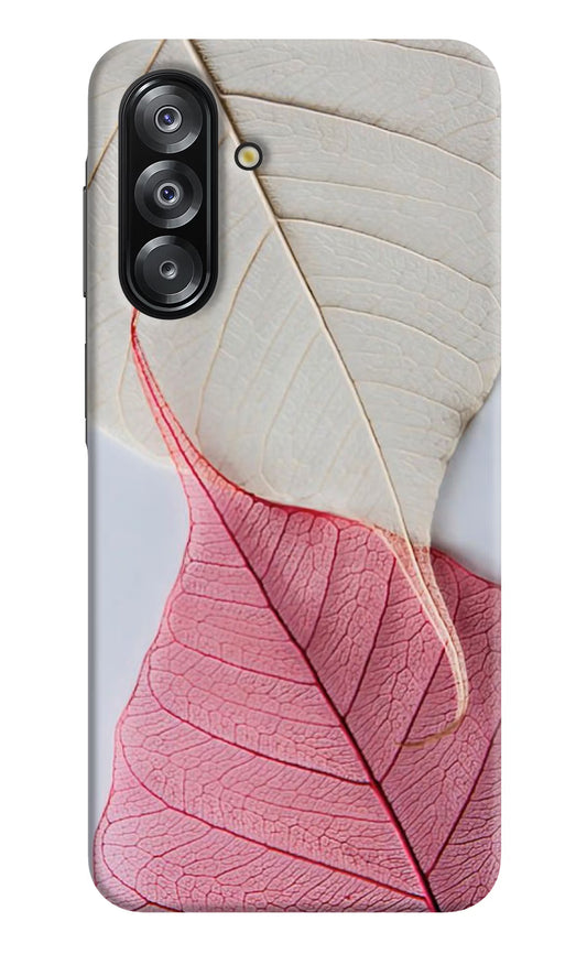 White Pink Leaf Case for Samsung A26 by Casekaro