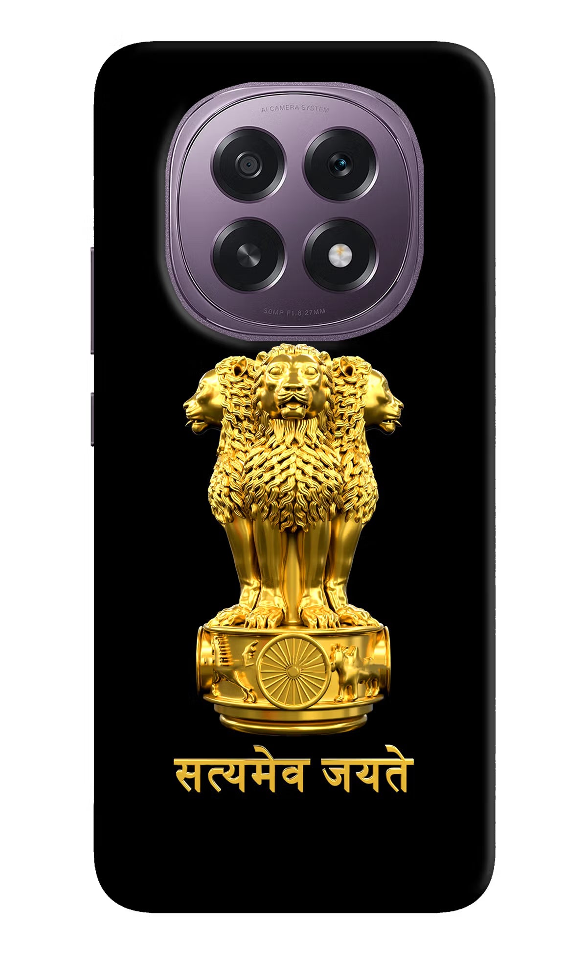 Satyamev Jayate Golden Case for Oppo F29 5G by Casekaro