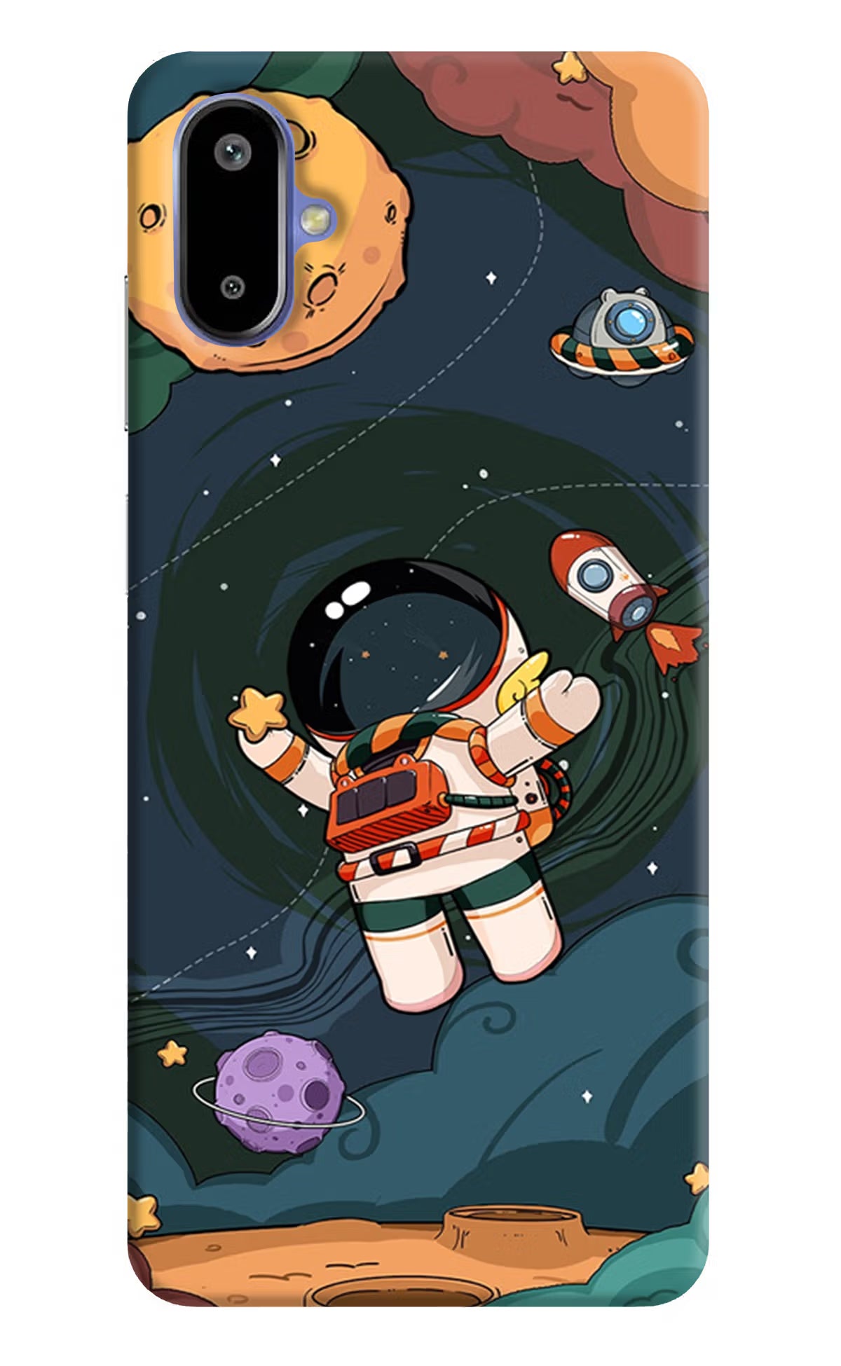 Cartoon Astronaut Case for Samsung F06 5G