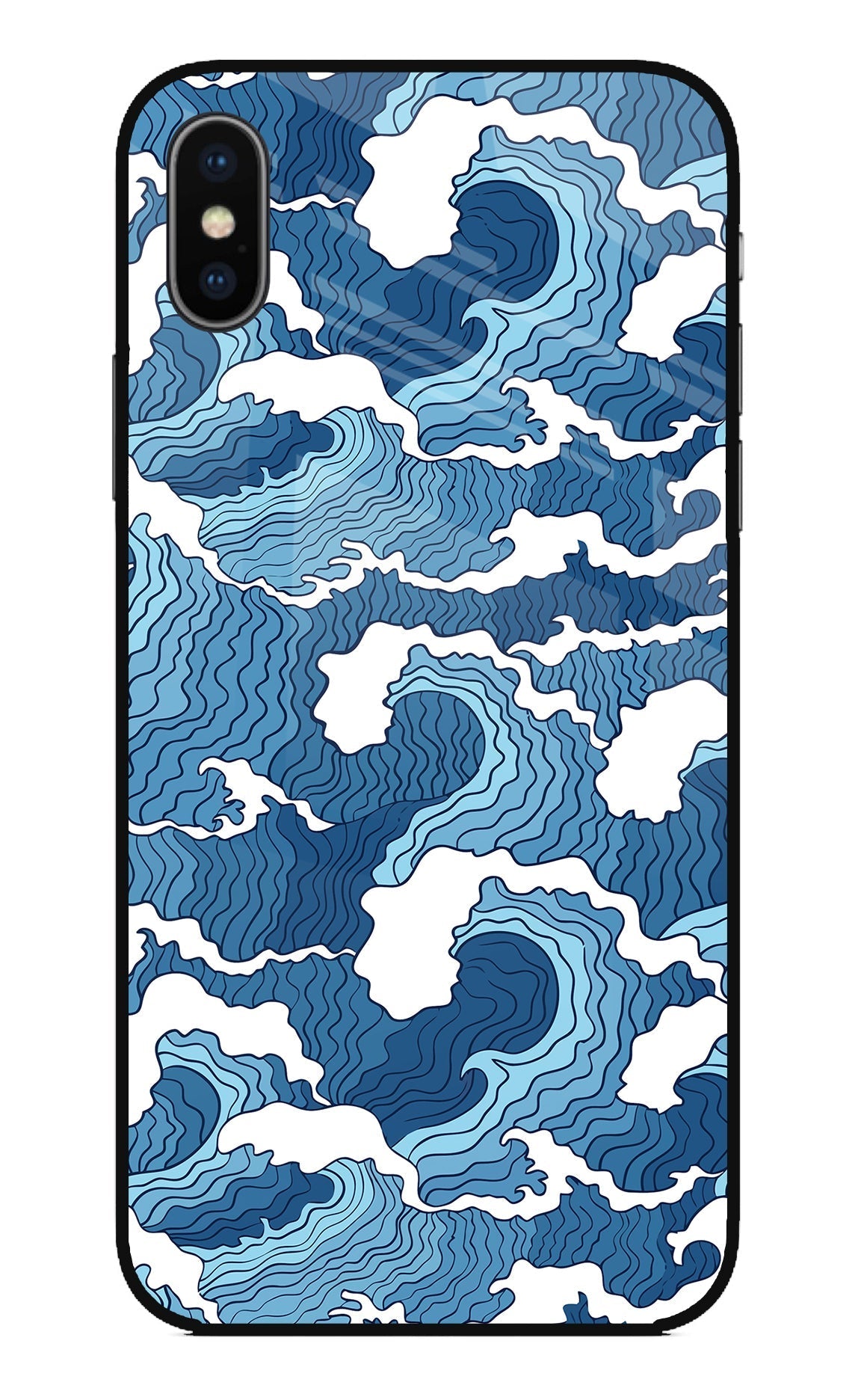 Blue Waves Case for iPhone X