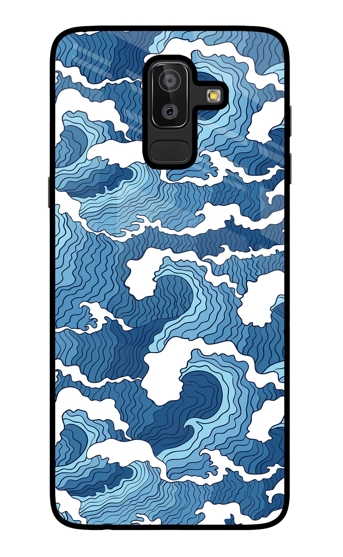 Blue Waves Case for Samsung J8