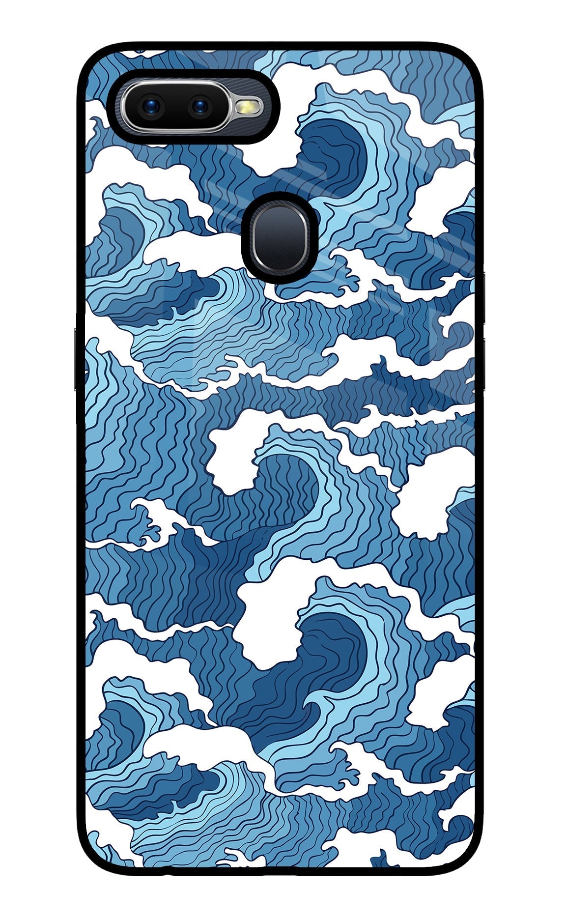 Blue Waves Case for Oppo F9/F9 Pro